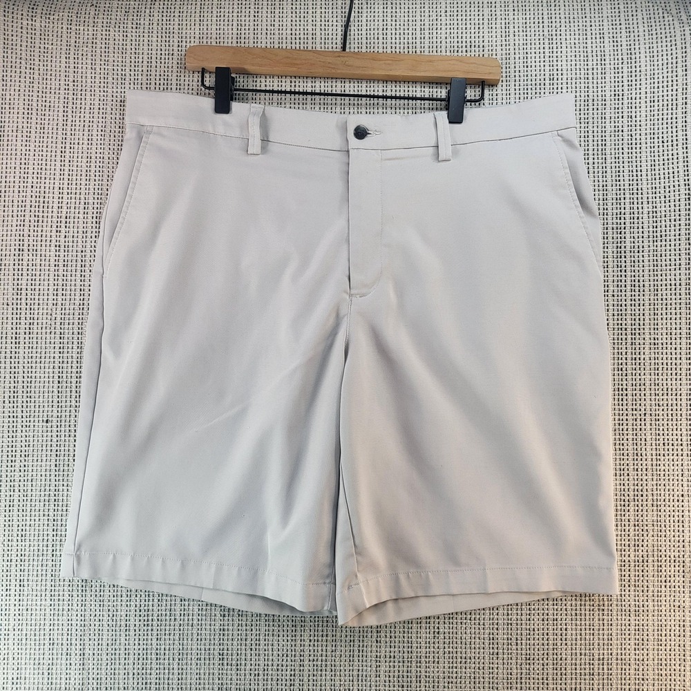Callaway Golf Shorts Mens 38 Light Gray‎ Flat Front Stretch Performance